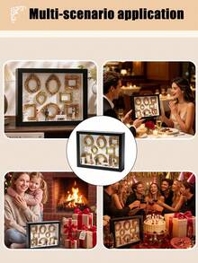 1 Set DIY Mini Museum Shadow Box Frame Kit With Customizable Photo Display And Miniature Figurine, Unique Personalized Keepsake Or Decor For Halloween/Christmas Gift Or Home Decoration - 8-inch Square - View 10