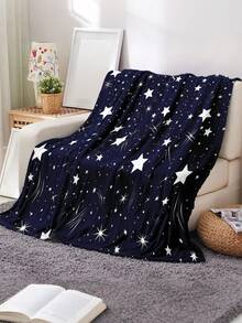 1pc Modern Style Soft & Comfortable Blanket, Minimalist Cool Design, Multi-Purpose Throw For Sofa, Bed, Outdoor Camping, Leisure, Home, Picnic, Travel, All-Season Comfort, 280gsm Polyester, Machine Washable - Multicolor - View 2