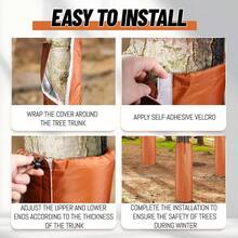 Palm Tree Root Protectors Winter Protection For Trees Root Self Adhesive Plant Trunk Insulation Cover With Drawstring For Garden Outdoor Cold Weather Plants Trunk Protection - Protective Cover - View 5