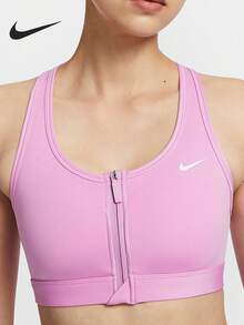 Nike Authentic Swoosh 女款透氣拉鍊式穿脫方便運動內衣 FN2732-632 - FN2732-632 - 查看 1