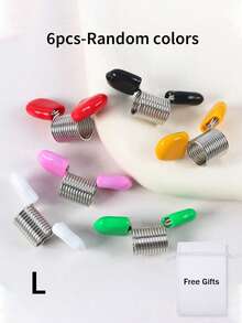 DIY Beading Accessories: Spring-Loaded Bead Stoppers With Protective Rubber Sleeve - Prevent Beads From Slipping - Essential Tool For Handmade Jewelry Making (Random Color) - Multicolor - View 14
