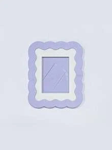Wavy Scallop Edge Pastel 3 Inch Photo Frame, Desktop Tabletop Display Holder For Instax Mini Photocard, Cute Ins Style Desk Decor - View 9