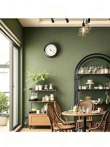 1 Roll Green Wallpaper, Home Decor Sticker, Removable Waterproof Vinyl Peel And Stick Wallpaper, Suitable For Kitchen Bedroom Living Room Countertop Furniture - Matcha Green - View 1