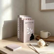 Minimalist Fresh Faux Book Inspirational Healing Decorative Books For Living Room Bedroom Desktop Display, Suitable For Club Villa Clothing Store Homestay Soft Decor, 2/3pcs - Decor Book - View 2