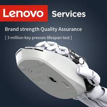Lenovo 联想N220无线鼠标，适用于台式机、笔记本电脑、办公、家庭、游戏，USB接口，静音，便携 - 黑色 - 查看 10