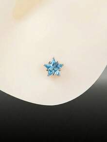 MortiRose 3件套 小巧可愛 精緻時尚 百搭優雅 個性化小眾 水鑽十字翅膀耳釘 適合女性日常節日派對 - 星星翅膀 - 查看 6