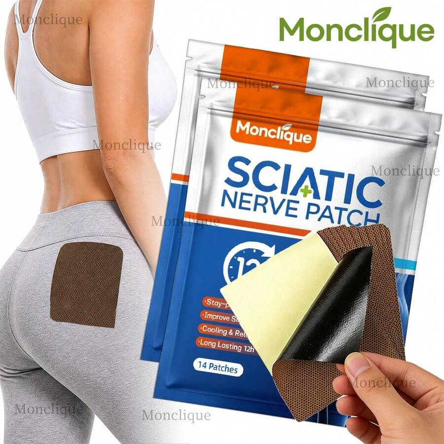 Monclique 14pcs Hip Protection Warm Pads, Waist & Sciatic Nerve Sports ...