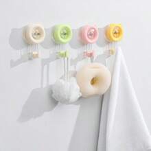 1PC Suction Cup Hook Vacuum Wall Mount Strong Suction Kitchen Hook No-Drill Adhesive Hook Bathroom Door Back Multi-Function Towel Rack Hanger Organizer Storage Solution Heavy Duty - Multicolor - View 7