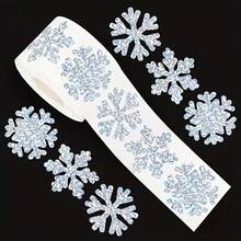 Winter Snowflake Sticker Roll, Laser Silver Sealed Waterproof Self-Adhesive Christmas Stickers - 3 Designs Suitable For Envelopes, Journals And Party Decorations, Christmas Gift Labels, Envelope Decoration, Journal Embellishment, Holiday Patterns, High Gloss Effect, High Quality Printing, Adhesive Stickers, Holiday Shoppers, Craft Enthusiasts - View 11