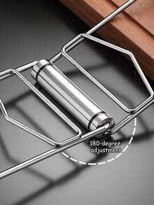 Penjepit Piring Panas Stainless Steel, Cocok untuk Mangkuk, Piring Makan, Loyang, Panci Sup, dan Peralatan Kukus Berbagai Bentuk. Mudah Disimpan, Sempurna untuk Memasak Sehari-hari di Rumah, Penggunaan Microwave dan Pengukus di Dapur. - MultiWarna - View 3