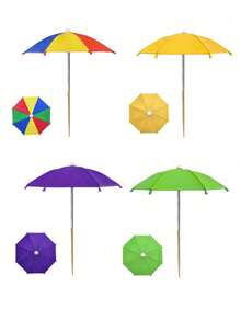 4pcs/Set Potted Plant Sun Shade Umbrella, Outdoor Plant Flower Shade Umbrella, Potted Plant Shade Cover, 1 Mini Umbrella + 3 Potted Plant Watering Devices, Sun Protection And Heat Insulation Design, Suitable For Tall And Short Plants - Multicolor - View 6