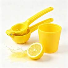 Manual Lemon Juicer And Lemon Storage Box Set, Kitchen Essential, Kitchen Decor And Home Accessory. - Multicolor - View 4