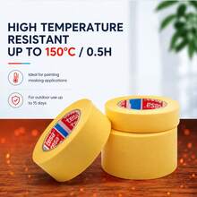 Tesa Washi Masking Tape, Heat Resistant, Easy To Tear, No Residue, Suitable For Car Painting, Art Painting, Decoration, Precision Masking - Round - View 4