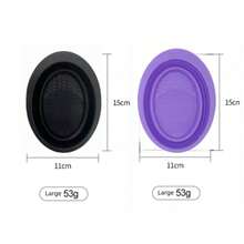 1pc Foldable Mini Silicone Bowl, Makeup Brush Cleaning Bowl, Multi-Texture Makeup Brush Washer, Reusable Beauty Tool Cleaning Bowl, Deep Clean Makeup Brushes, Size Options - A - View 6