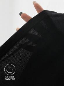 極簡性感風女士蕾絲拼接細肩帶背心上衣，春夏新款，不可調肩帶休閒黑色 - 黑色 - 查看 10
