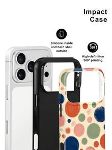 Colorful High Contrast Polka Dot Case For IPhone18 Pro Max,17,17Pro Max,16Pro,15Pro Max,13pro,15,14,14Pro,13,12,11 - Hand-painted Polka Dots - View 2