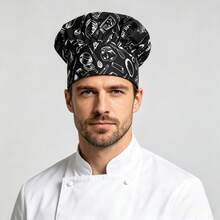 Adjustable Classic Chef Hat, Pleated Chef Hat, Unisex Breathable Tall Chef Hat, Suitable For Cafe, Restaurant, Kitchen - 1Pc - View 13