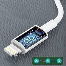 USB C 轉 Lightning 充電線，相容 iPhone 充電器，MFi 認證快充線，相容 iPhone 14/13/12/11 X XS XR 8 Plus 等機型，USB 充電線相容 iPhone 11 12 13 14 6 6S 7 8 Plus X XR Pro Max，適用 PC 耳機充電數據線，Apple 手機快充數據線閃充線 - 白色 - 查看 10