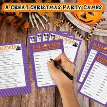 Halloween Party Game Sheets, Halloween Trivia Quiz & Finish The Phrase Activity Game Papers, Fun Halloween Games For Kids Adults, Halloween Supplies For Classroom Home Family Game Night - Halloween Trivia - View 2