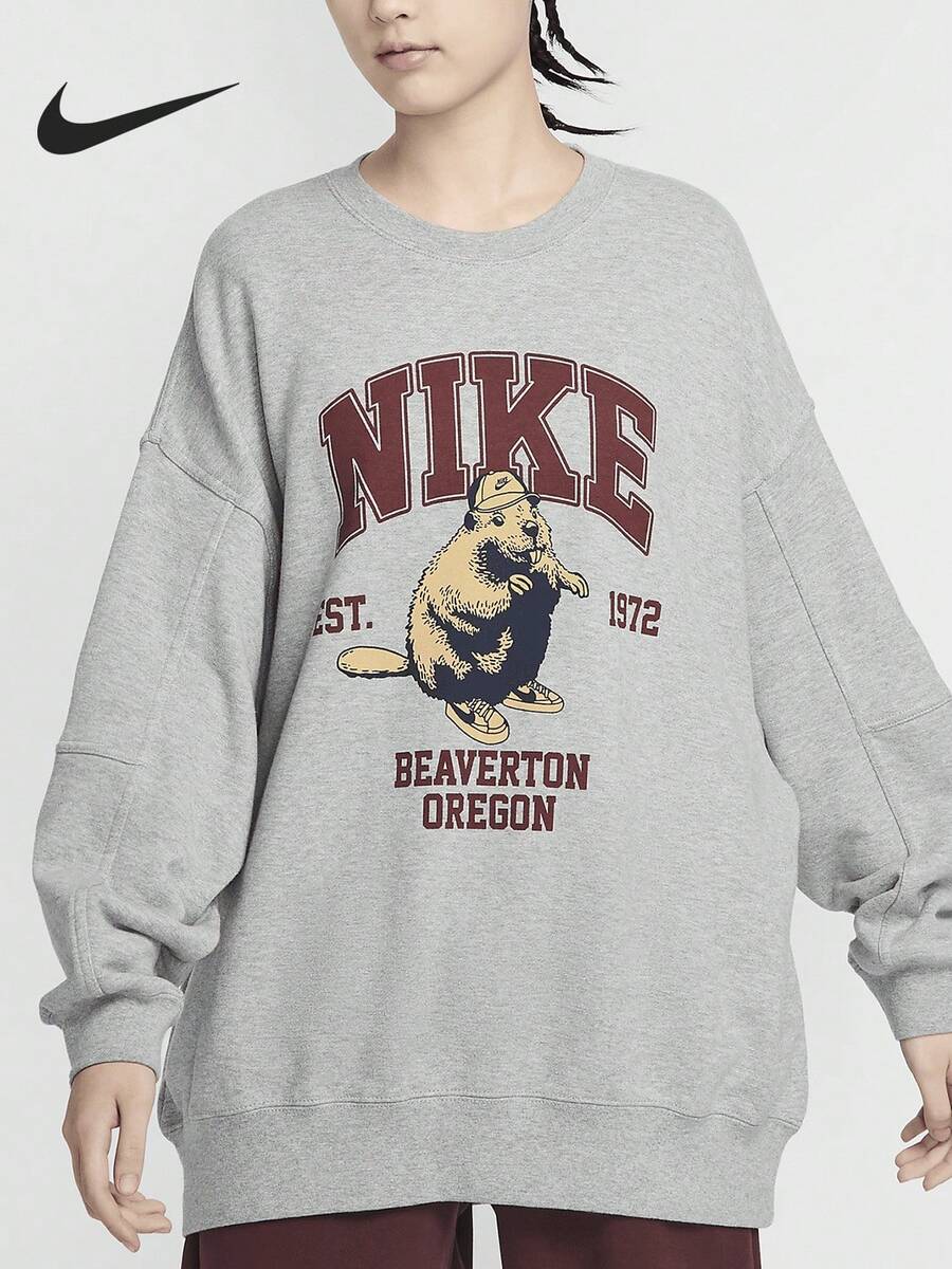 Nike Sportswear Women's Crew Neck Printed Graphic Sweatshirt HV1742-063 - HV1742-063 - View 1