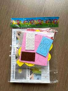 Best-Selling 6 Sets Dessert Shaped Handmade DIY Sewing Hanging Decor, Creative Handmade Keychain, Fabric Backpack Charm Material Kit, Dessert Shaped Sewing Handmade DIY Hanging Decor, Felt Material Non-Woven Fabric, Multiple Styles Available, Needle And Thread And Hanging Chain Color Randomly Sent - Multicolor - View 10