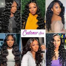 1pc Loose Wave Hair Bundles Human Hair Extensions For Women Natural Black Soft Can Be Dyed Loose Body Human Hair Bundles - Natural Black - View 10
