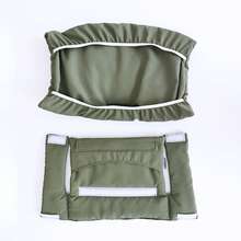1pc Baby Cute Bear Pattern Removable & Washable High Chair Seat Cushion, Soft Skin-Friendly Anti-Slip, Essential For Feeding Stage, Easy Installation, Machine Washable, Fits Multiple High Chair Models - Army Green - View 6
