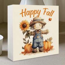 3pcs/1pc Dekorasi Rumah Musim Gugur - Orang-orangan Sawah Persegi PVC Rustic Dekorasi Meja Musim Gugur, Dekorasi Musim Gugur untuk Dekorasi Ruangan, Dekorasi Halloween, Dekorasi Kantor, Dekorasi Thanksgiving, Dekorasi Festival Panen, Hadiah untuk Wanita - Square - View 14