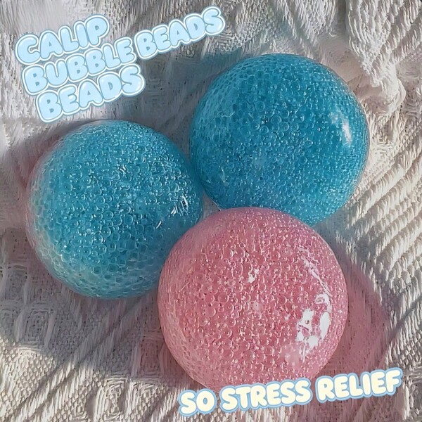 1pc Handmade Bubble Bead Squeeze Ball, Noise Ball, Filling Squeeze Ball, Pure Handmade Stress Relief Squeeze, High Quality Squeeze (Random Color, Air Pump Required) - Perfect Gift - Birthday Gift - Ideal Gift - Surprise Gift - Holiday Gift - Best Gift - Gift - Christmas Gift - Exquisite Gift For Game Lovers - Gift