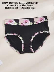 15pcs Plus Size Printed Comfortable Women Panties, Basic Intimate Underwear - Multicolor - View 6