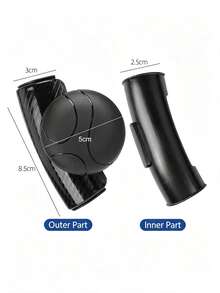 1 cái núm xoay vô lăng ô tô, hỗ trợ lái 360° xoay tròn với thiết kế vòng bi, hỗ trợ lái một tay mượt mà, tay nắm bi xoay lắp nhanh, hỗ trợ rẽ xe chống trượt, phụ kiện nội thất ô tô cho xe hơi, SUV, xe tải - Quả cầu năng lượng vô lăng - Xem 6