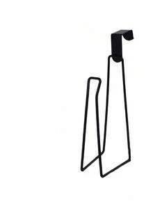 1/2pcs Modern Style Toilet Paper Holder Over Toilet - Durable Metal Hanging Toilet Paper Storage Rack - Bathroom Storage Shelf - Minimalist No Installation Toilet Paper Holder - Short Toilet Paper Holder - View 11
