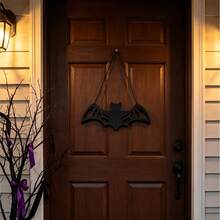 Halloween Skull Hollow Bat Acrylic Hanging Ornament Dark Door Wall Decor - Halloween - View 4