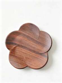 1 Black Walnut Coaster, Teapot Mat, Heat-Resistant, Coffee Coaster, For Table Decoration, Restaurant, Kitchen, Living Room, Bohemian Style Kitchen And Living Room Decor Table Coaster, Holiday Gift - Multicolor - View 7