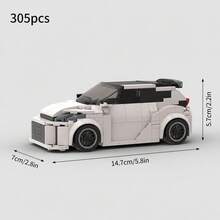 MIKEMENG 359 PCS Classic MOC Building Blocks Racing Car Set, Adult DIY Assemble Car Toy Model, Suitable For Collection, City Tech Champion Cup Series, Perfect As Birthday, Halloween, Christmas Gift For Boyfriend, Husband - Model - View 14
