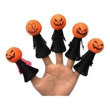 1/6/10pcs Halloween Toy Bouncing Horror Pumpkin Small Toy Accessories Funny Interactive Bouncing Toys (Random) - Multicolor - View 4