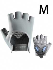 1 par de guantes de fitness antideslizantes de media dedo, guantes deportivos transpirables, guantes de entrenamiento de gimnasio unisex para ciclismo, levantamiento de pesas, yoga y entrenamiento de fitness - A - Ver 16