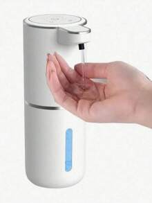 Automatic Soap Dispenser, No Pressing Required, Sensor Activated, Convenient And Fast, Black And White Options, 380ml Large Capacity, USB Rechargeable, Premium Design, Kitchen And Bathroom Cleaning Tool, Perfect Halloween Gift! - View 14