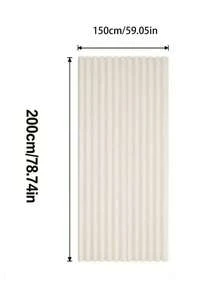 1pc Modern Folding Curtain - Wet/Dry Separation, Blackout, Windproof, Thermal Insulation, Waterproof, No-Drill Partition Curtain, Invisible Curtain, Air Conditioner Barrier Partition Curtain, Suitable For Kitchen, Living Room, Bedroom, Bathroom, Dormitory, Open Closet - Easy Installation, Machine Washable, With Hooks And Tie-Back Function, Rod Not Included. - Partition a - View 18