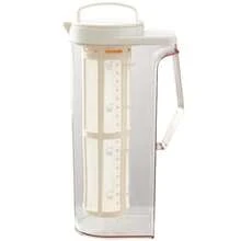Simple Modern Large-Capacity Cold Brew Coffee Maker/Cold Water Pitcher For Home Refrigerator; Suitable For Cold Brew Coffee And Fruit-Infused Tea; Heat-Resistant Bottle. - 1.6L Milk White - View 5
