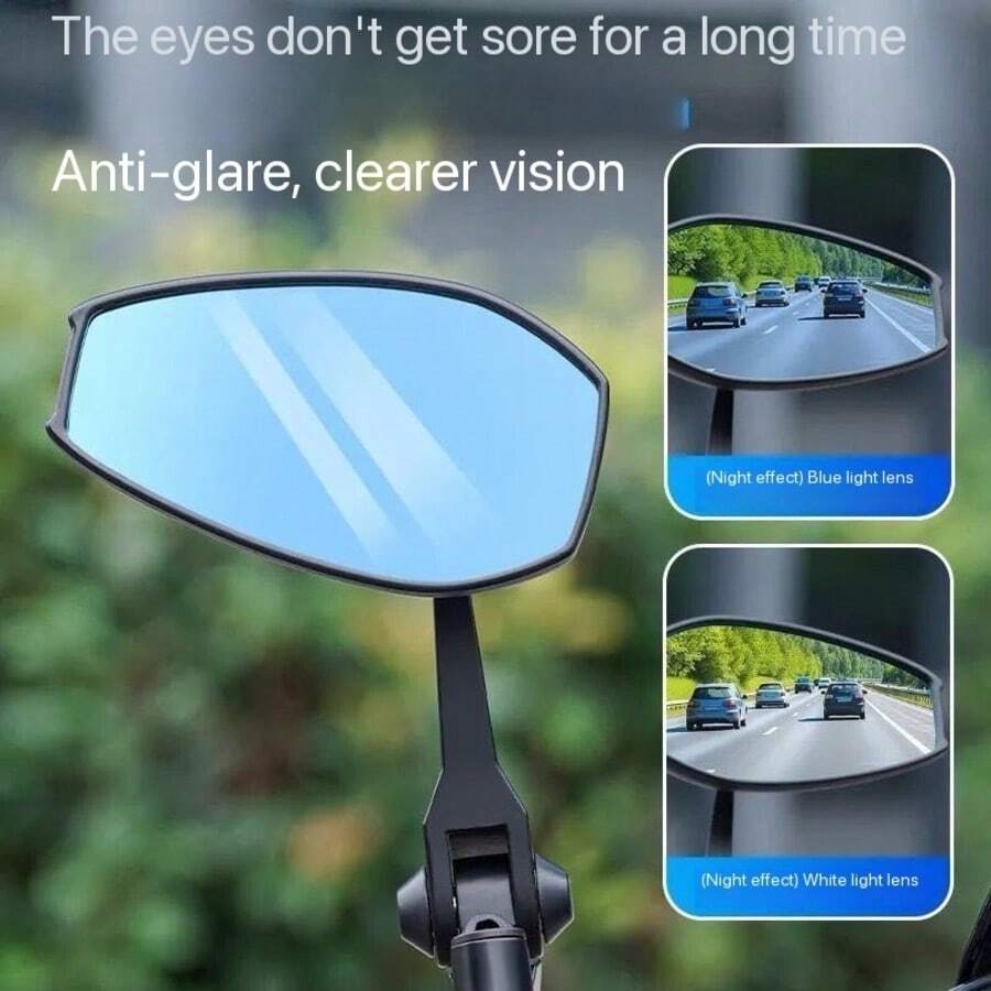 Modified A0S4 Rearview Mirror Dual-Use New Outdoor Electric Bike Bicycle Two-Wheel Vehicle Rearview Mirror Electric Bike Rearview Mirror Suitable For Electric Bike Bicycle Modification Reflective Mirror