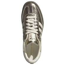 Adidas Originals Samba OG Gold Met/Off White Casual Sneakers Women's KJ7479 | Retro Heritage Style, Timeless Silhouette - 白金 - 查看 5
