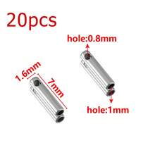 20Pcs Stainless Steel Leather Cord Chain Clasp Connectors, Leather Cord Pendant Connectors For DIY Necklace, Bracelet, Handmade Jewelry Accessories - DIY Accessories - View 16