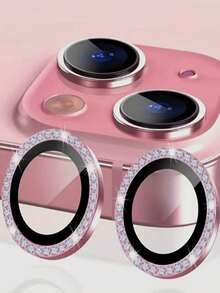 Gorilla Hero 2 Paket, Kompatibel dengan Pelindung Lensa Kamera Warna Pink Mengkilap dengan Hiasan Berlian Imitasi, Dapat Dipersonalisasi, Tahan Air, Tahan Debu, Anti Jatuh, Anti Gores, Anti Benturan, Tanpa Bekas, Menggunakan Perekat Canggih, Tidak Mudah Lepas. Kompatibel dengan iPhone Ultra/18promax/18pro/18/17 Pro Max/17 Pro/17Air/17/16 Pro Max/16 Pro/16 Plus/16/15 Pro Max/15 Pro/15 Plus/15/14/13/12 dan Model Lainnya. - Berwarna merah muda - View 6