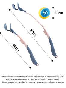 1pc Dog Ball Launcher Outdoor Dog Walking Interactive Training Toy Outdoor Leisure Style Plastic Telescopic Adjustable Pole Design Dog Ball Launcher Pet Teasing Tool - Multicolor - View 2