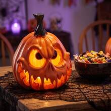 1pc Halloween Pumpkin Resin Decor Ghost Skeleton Non-Electric - Multicolor - View 9
