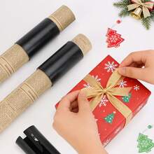 Eagle 2pcs Christmas Gift Wrapping Paper Cutter, Manual Cutting Tool, Round Paper Cutter, Portable Slider Paper Trimmer, Birthday Gift/Home Office No Battery - A - View 9