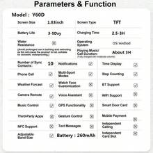 Smartwatch With Call Reminder, Message Control, Multiple Sports Modes, Music Control, Camera Control And More, Suitable As Valentine's Day, Christmas, New Year, Birthday Gift For Friends, Family And Lovers - Multicolor - View 9