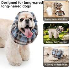 Dog Snood For Eating Soft Comfortable Anti-Scratch Breathable Relief Eating Wrap Dog Ear Covers For Puppy Medium Pet Home Daily - Pink - View 2