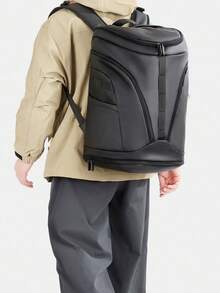 42L Large Capacity Travel Backpack, Men's Outdoor Bag, Hiking Backpack, Men's Nylon Bucket One Shoulder Bag, Men's Hiking Backpack With Independent Shoe Compartment, Men's 17-Inch Laptop Backpack - Multicolor - View 3